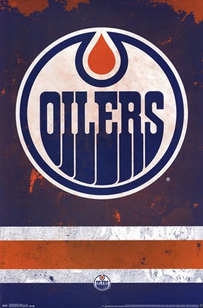 Framed Edmonton Oilers&#174; - Logo 14 Print
