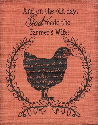 Framed Farmer&#39;s Wife Print