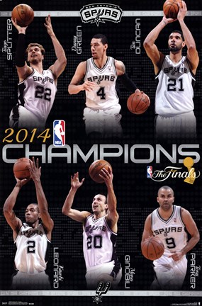 Framed 2014 NBA Finals - Champs Print