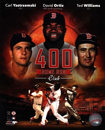 Framed Boston Red Sox 400 Home Run Club Print