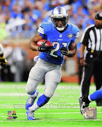 Framed Reggie Bush Running Football Print