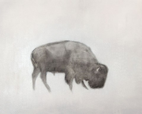 Framed Buffalo (left) Print