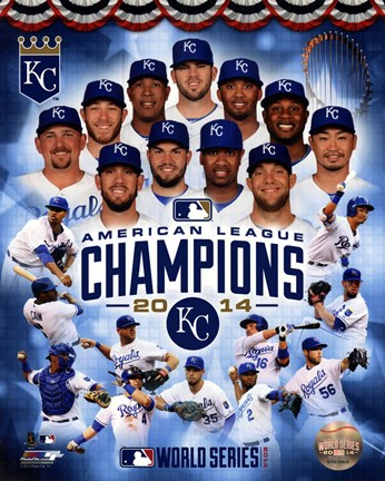 Framed Kansas City Royals 2014 American League Champions Composite Print