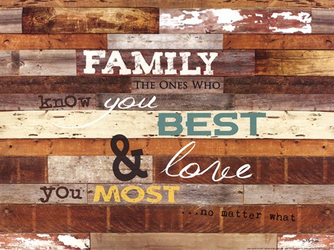Framed Family Knows You Best Print