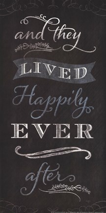 Framed And They Lived Happily Ever After - black Print