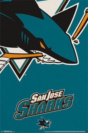 Framed San Jose Sharks&#174; - Logo 14 Print