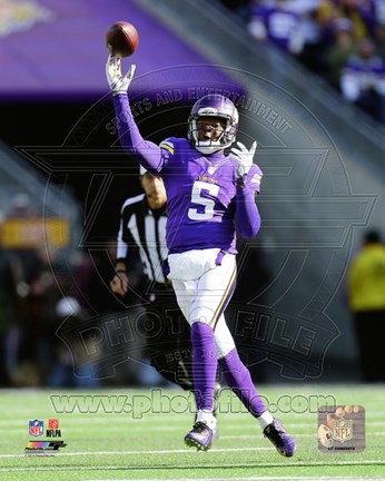 Framed Teddy Bridgewater Football Reception Print