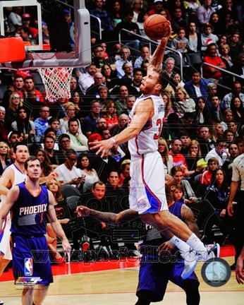 Framed Blake Griffin dunking the ball 2014-15 Print