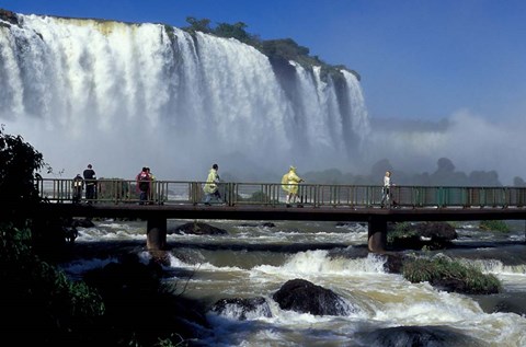 Framed Salto Floriano, Foz Do Iguacu, Iguacu National Park, Parana, Brazil Print