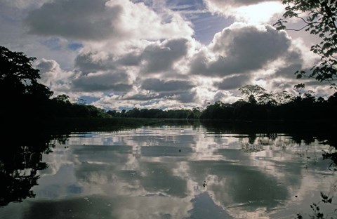 Framed Clouds over Amazon River, Amazon River Basin, Peru Print