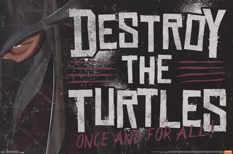 Framed Teenage Mutant Ninja Turtles - Destroy Print