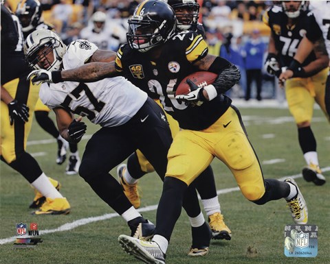Framed Le&#39;Veon Bell Pittsburg Steelers 2014 Print