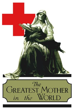 Framed Red Cross - Greatest Mother in the World Print