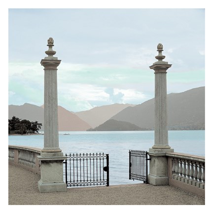 Framed Harbor Garden Gates Print