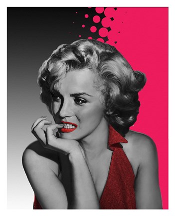 Framed Marilyn Pink Print