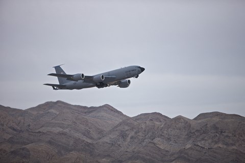 Framed KC-135 Stratotanker Takes off from Nellis Air Force Base, Nevada Print