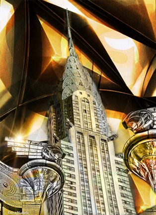 Framed Chrysler Building Print