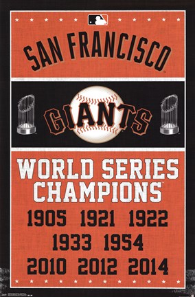 Framed San Francisco Giants™ - Champions 15 Print