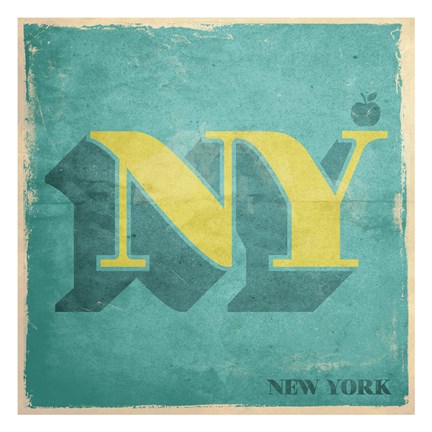 Framed Vintage NY Print