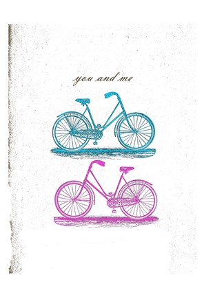 Framed Country Side Biking Print