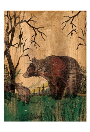 Framed Mama Bear 1 Print