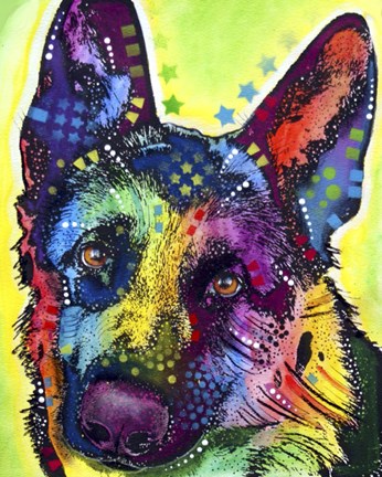 Framed German Shepherd 1 Print