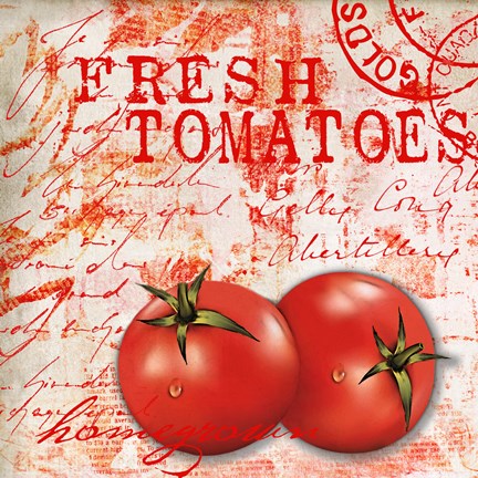 Framed Farmer&#39;s Market Tomato Print