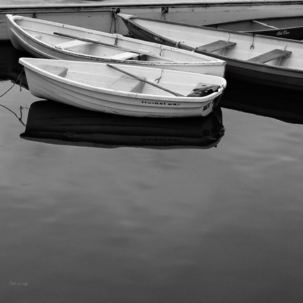 Framed Jumble of Boats Crop Print