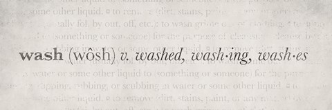 Framed Definition Wash 2 Print