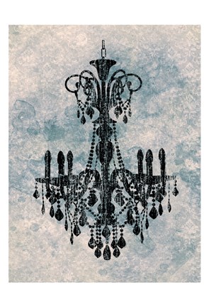 Framed Chandelier B Print