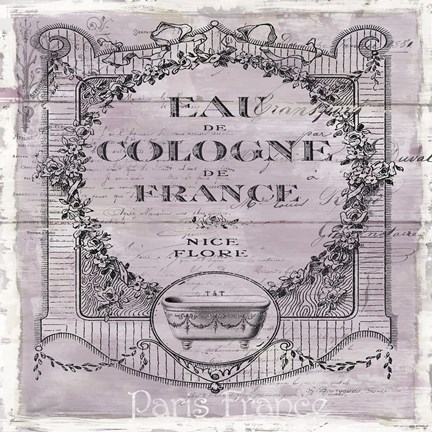 Framed French Cologne Print