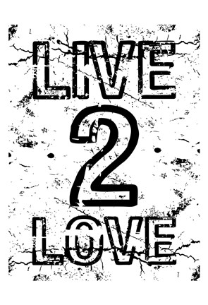 Framed Live 2 Love Print