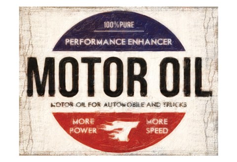 Framed Motor Oil Print