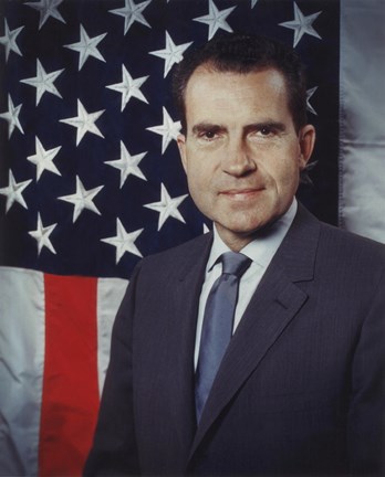Framed Richard Nixon, 37th President of the United States Print