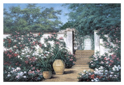Framed Jardin de Fleur Print