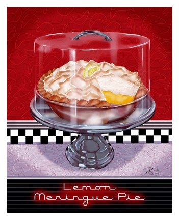 Framed Lemon Meringue Pie Print