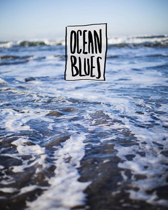 Framed Ocean Blues Print