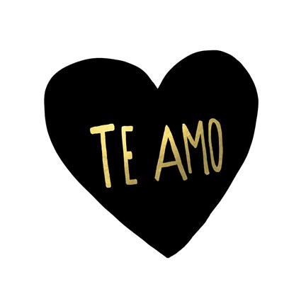 Framed Te Amo Print