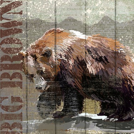 Framed Open Season Bear Print