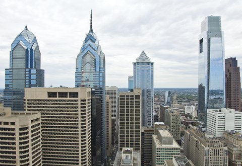 Framed Philly Skyline Print