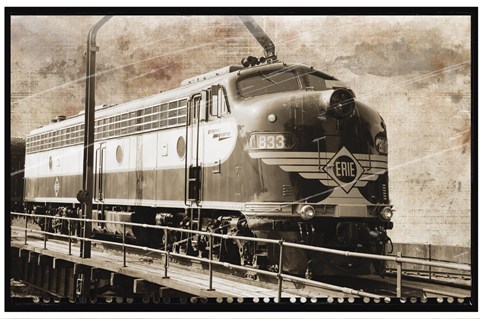 Framed Erie Train 1 Print