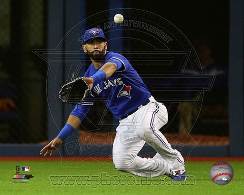 Framed Jose Bautista 2015 Action Print