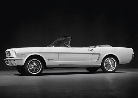 Framed Ford Mustang Convertible, 1964 Print