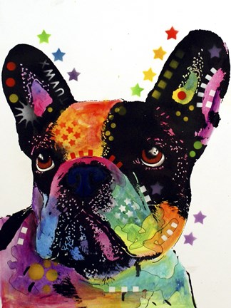 Framed French Bulldog 1 Print