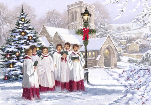 Framed Christmas Choir 2 Print