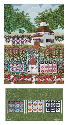 Framed Carriage House Garden Print