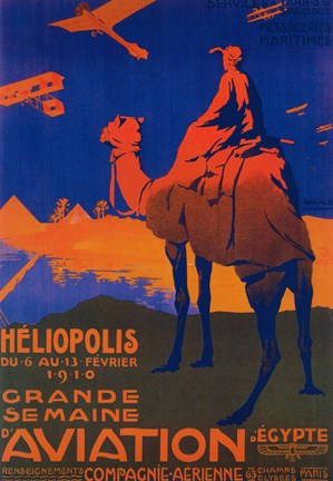 Framed Heliopolis Aviation Ad Print