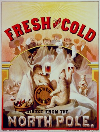 Framed Fresh and Cold--Direct from the North Pole Print