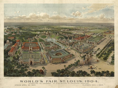 Framed St Louis Worlds Fair Print