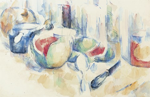 Framed Still Life With Fruit Print